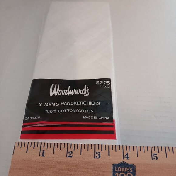 NEW Woodward's Men's Handkerchiefs Bundle 100% Cotton 3 Packages of 3 - Picture 5 of 5